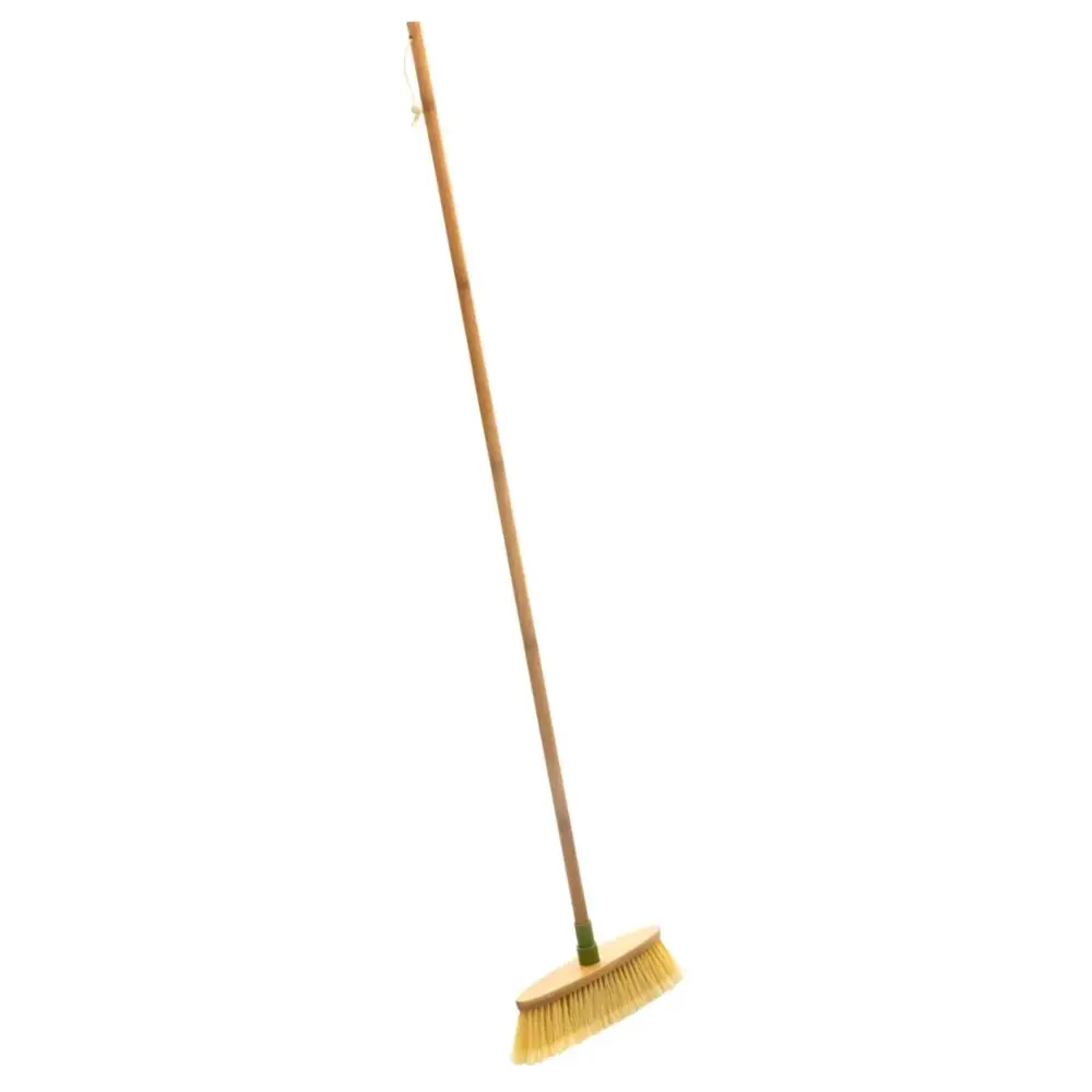 Chổi Quét Nhà Sợi & Cán Tre, Indoor Broom with Bamboo Handle (1.2m) - DR SHINE