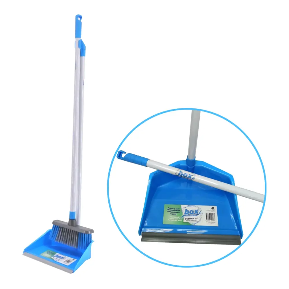 Bộ Chổi Quét Nhà & Ky Hốt Rác Cán Cao, Bax, Broom & Tall Dustpan Set - UNCLE BILLS