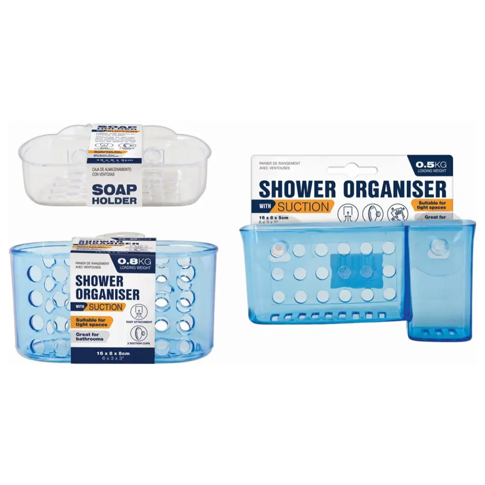 Kệ Đựng Đồ Phòng Tắm (Nhiều Mẫu), Shower Organiser with Suction - UNCLE BILLS