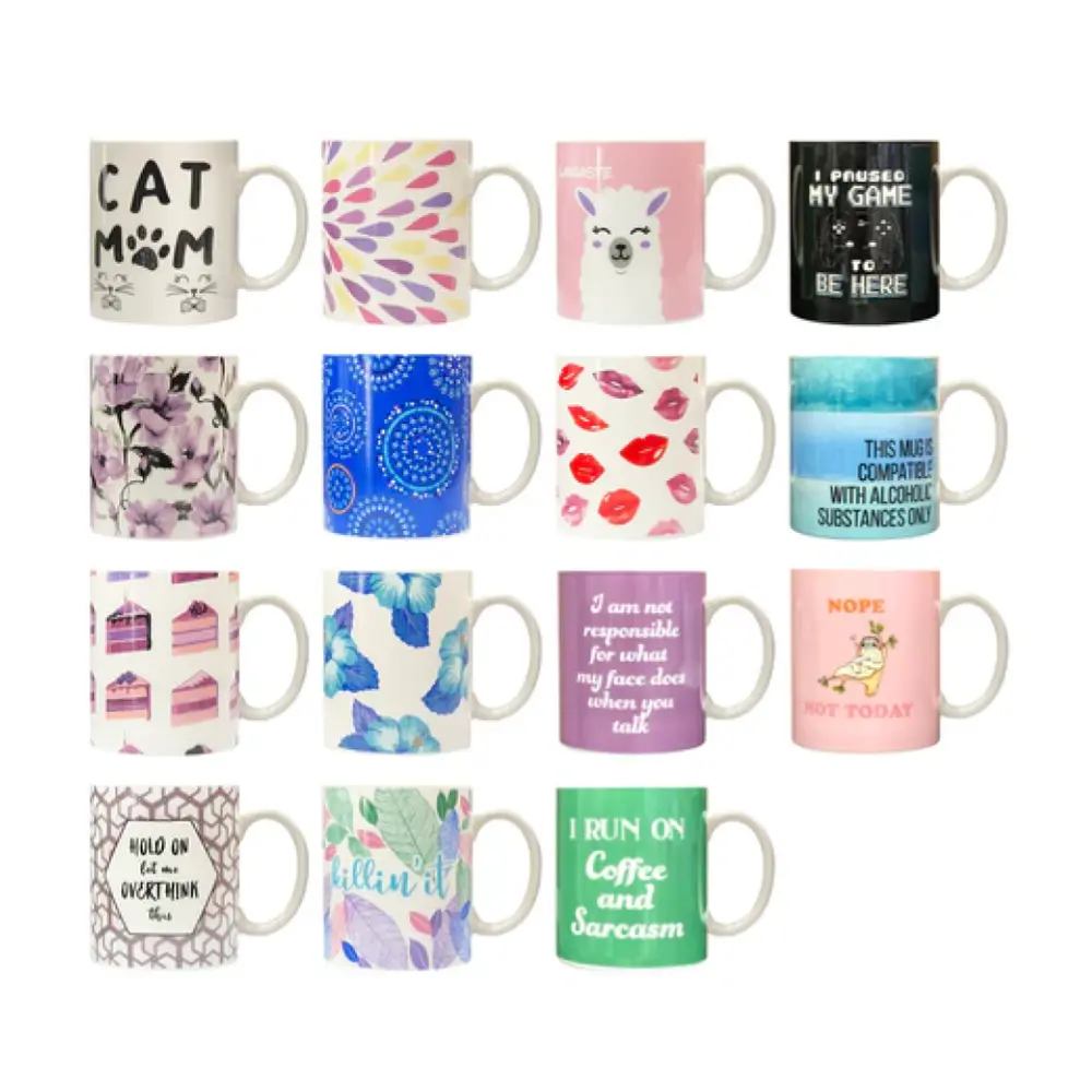 Ly Cà Phê Sứ (Nhiều Mẫu), Coffee Mug (330ml) - UNCLE BILLS