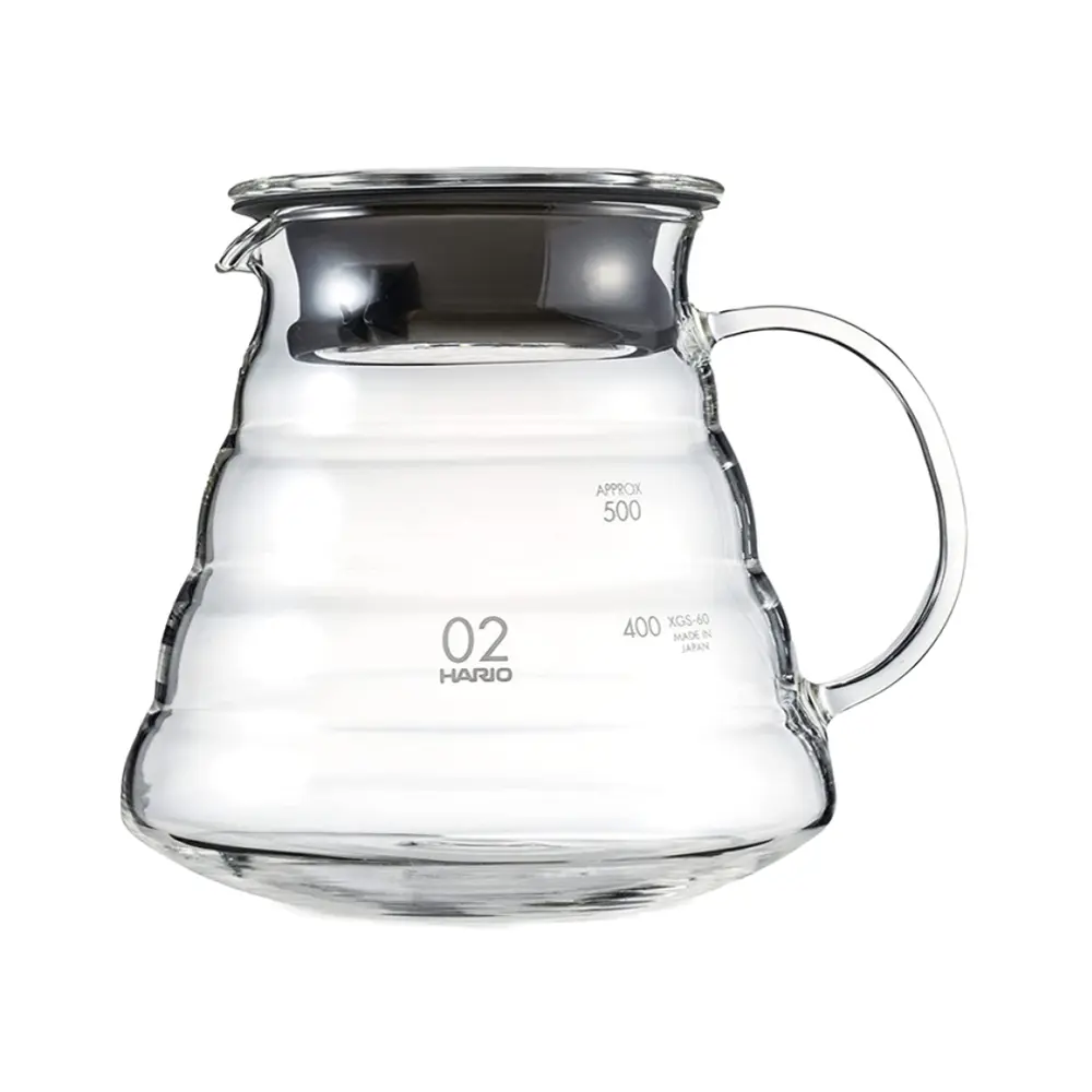 Bình Thủy Tinh Đựng Cà Phê, V60 Glass Server 600, XGSR-60-TB (600ml) - HARIO