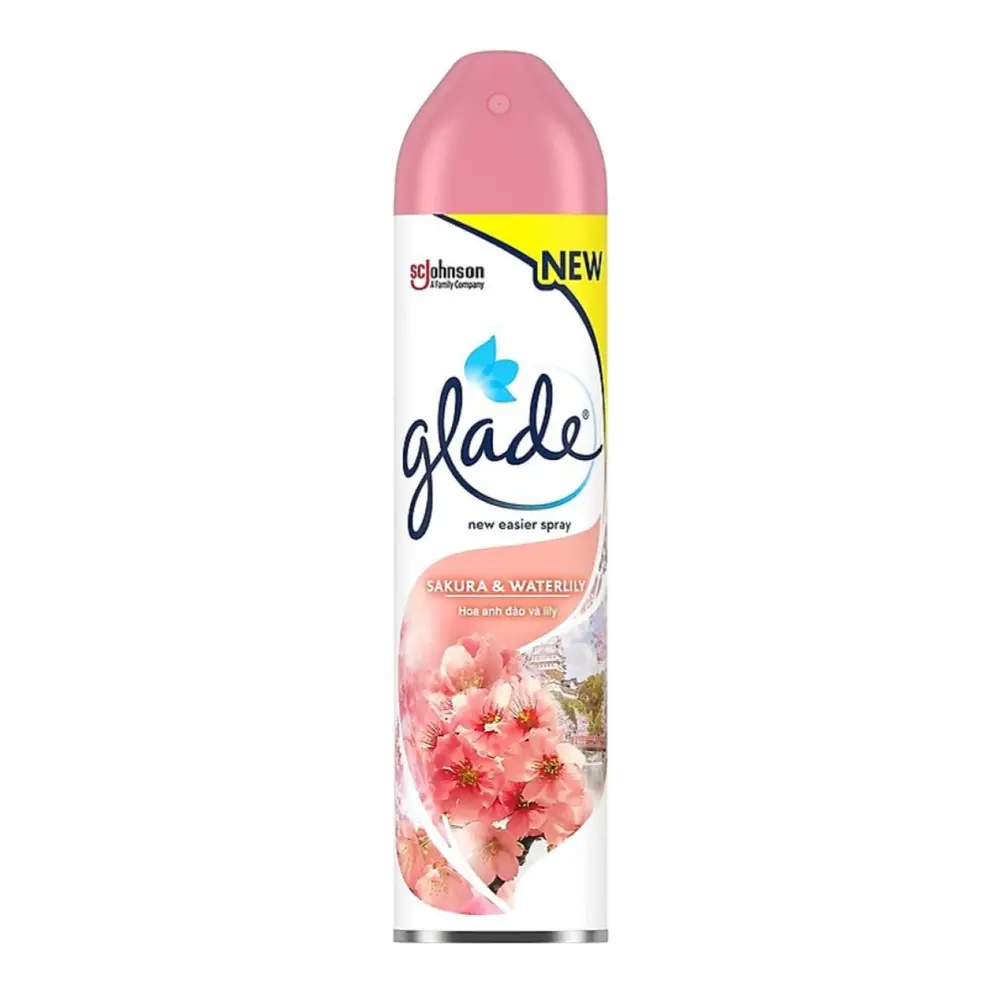 Xịt Thơm Phòng Hoa Anh Đào & Lily, Air Freshener Spray, Sakura & Waterlily (280ml) - GLADE