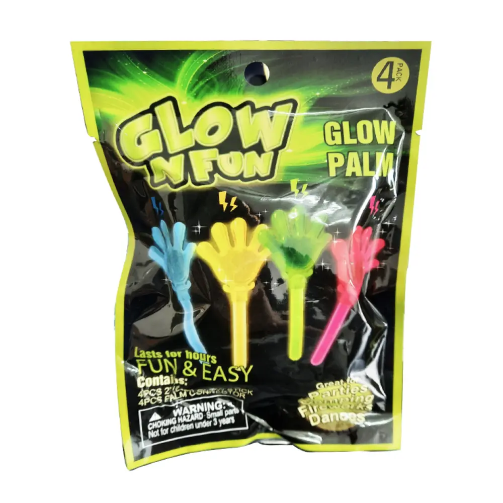 Đồ Chơi Phát Sáng Hình Bàn Tay, Glow N Fun, Glow Palm, 4 Cái - UNCLE BILLS