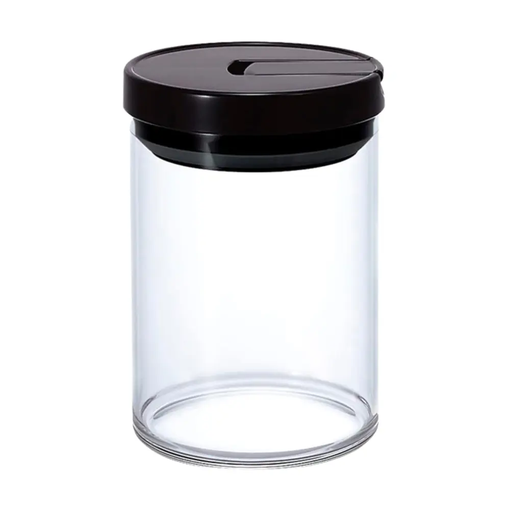 Hộp Thủy Tinh Chịu Nhiệt Đựng Cà Phê, Coffee Canister, 800ml, MCNR-200-B (10.6 x 10.6 x 15cm) - HARIO