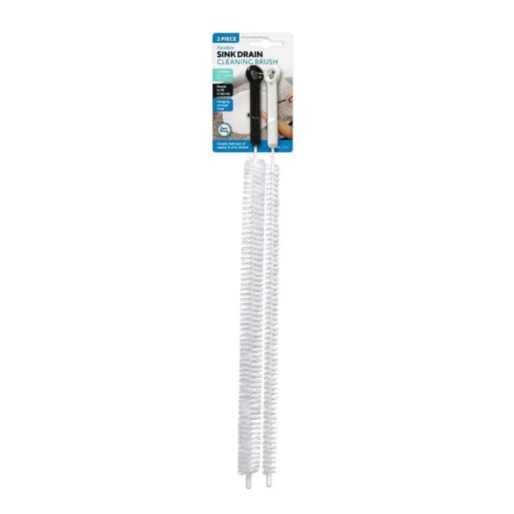 Dụng Cụ Làm Sạch Ống Thoát Nước, Flexible Sink Drain Cleaning Brush, 2 Cái (50cm) - UNCLE BILLS