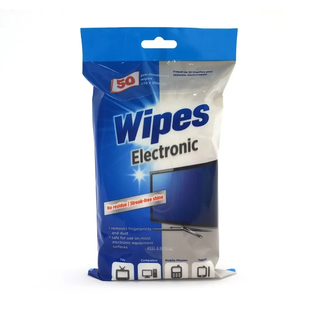 Khăn Ướt Lau Đồ Điện Tử, Electronic Wipes, 50 Miếng (170 x 250mm) - UNCLE BILLS