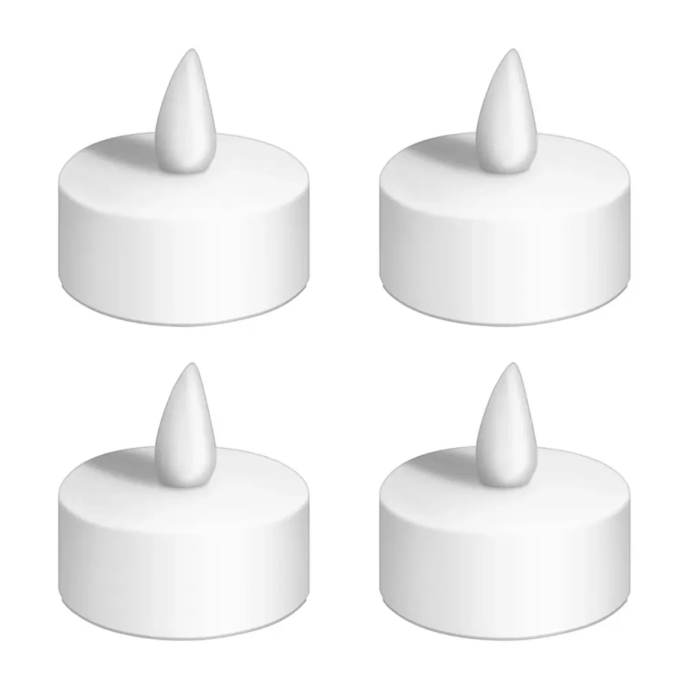 Đèn Led Hình Nến, LED Tealight Candle, 4 Cái - UNCLE BILLS