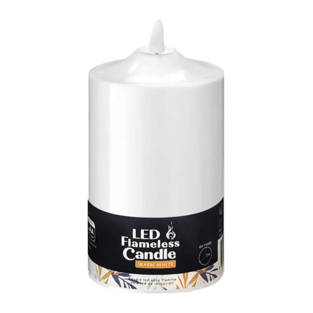 Đèn Led Hình Nến, LED Flameless Candle, Warm White (7.5 x 12cm) - UNCLE BILLS