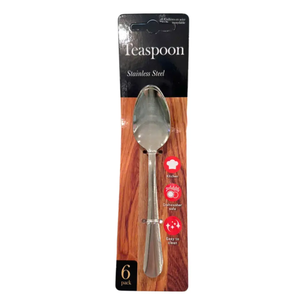 Muỗng Cà Phê Bằng Thép Không Gỉ, Stainless Steel Teaspoon, 6 Cái - UNCLE BILLS