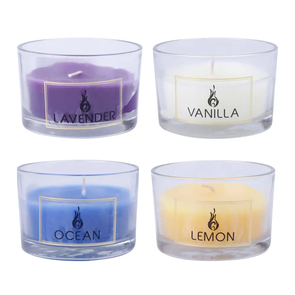Nến Thơm Ly Thủy Tinh (Nhiều Mùi), Candle Scented Glass (7.5 x 5cm) - UNCLE BILLS