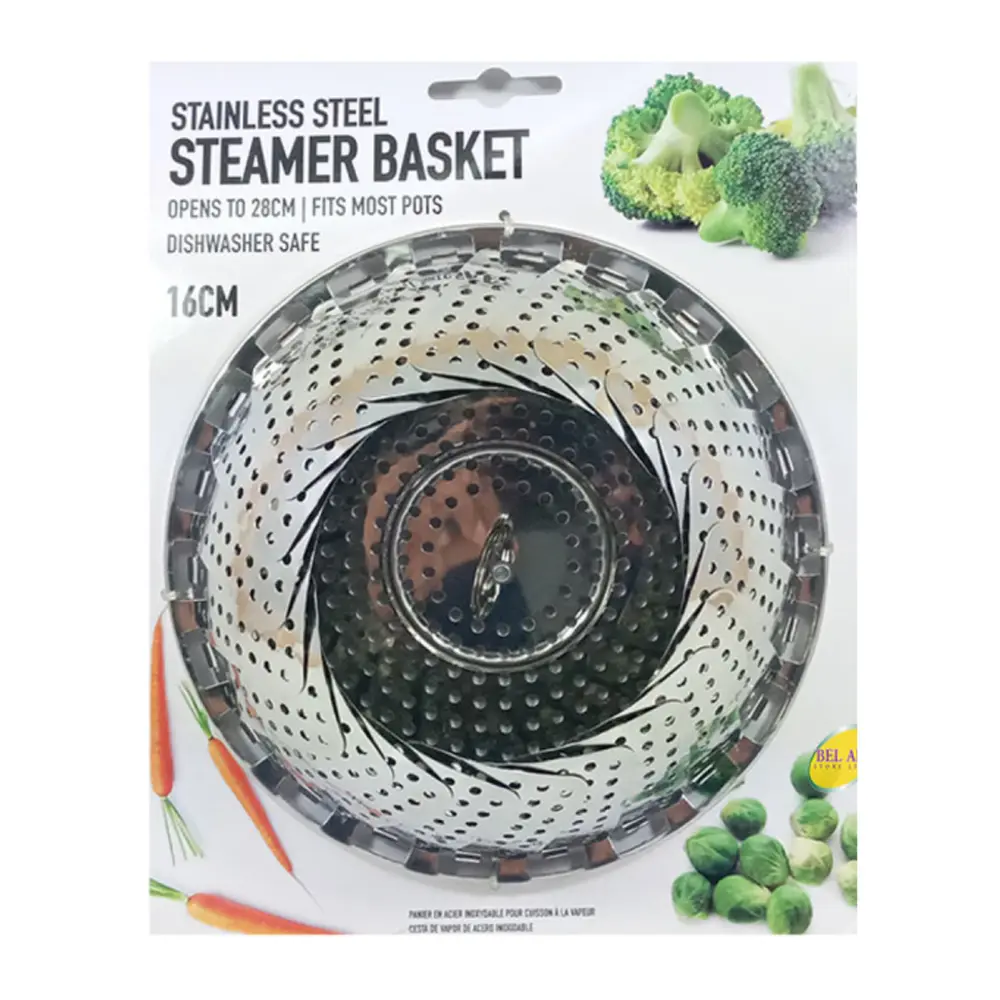 Vỉ Hấp Bằng Thép Không Gỉ, Stainless Steel Steamer Basket (16cm - 28cm) - UNCLE BILLS
