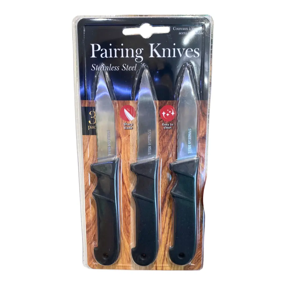 Bộ Dao Nhỏ Bằng Thép Không Gỉ, Stainless Steel Pairing Knives, 3 Cái - UNCLE BILLS