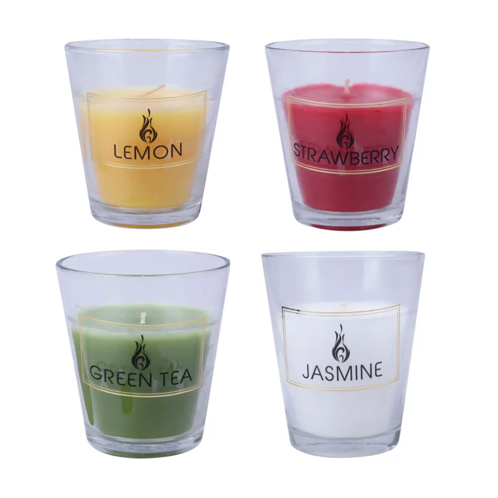 Nến Thơm Ly Thuỷ Tinh (Nhiều Mùi), Candle Scented Glass (7.55 x 7.6cm) - UNCLE BILLS