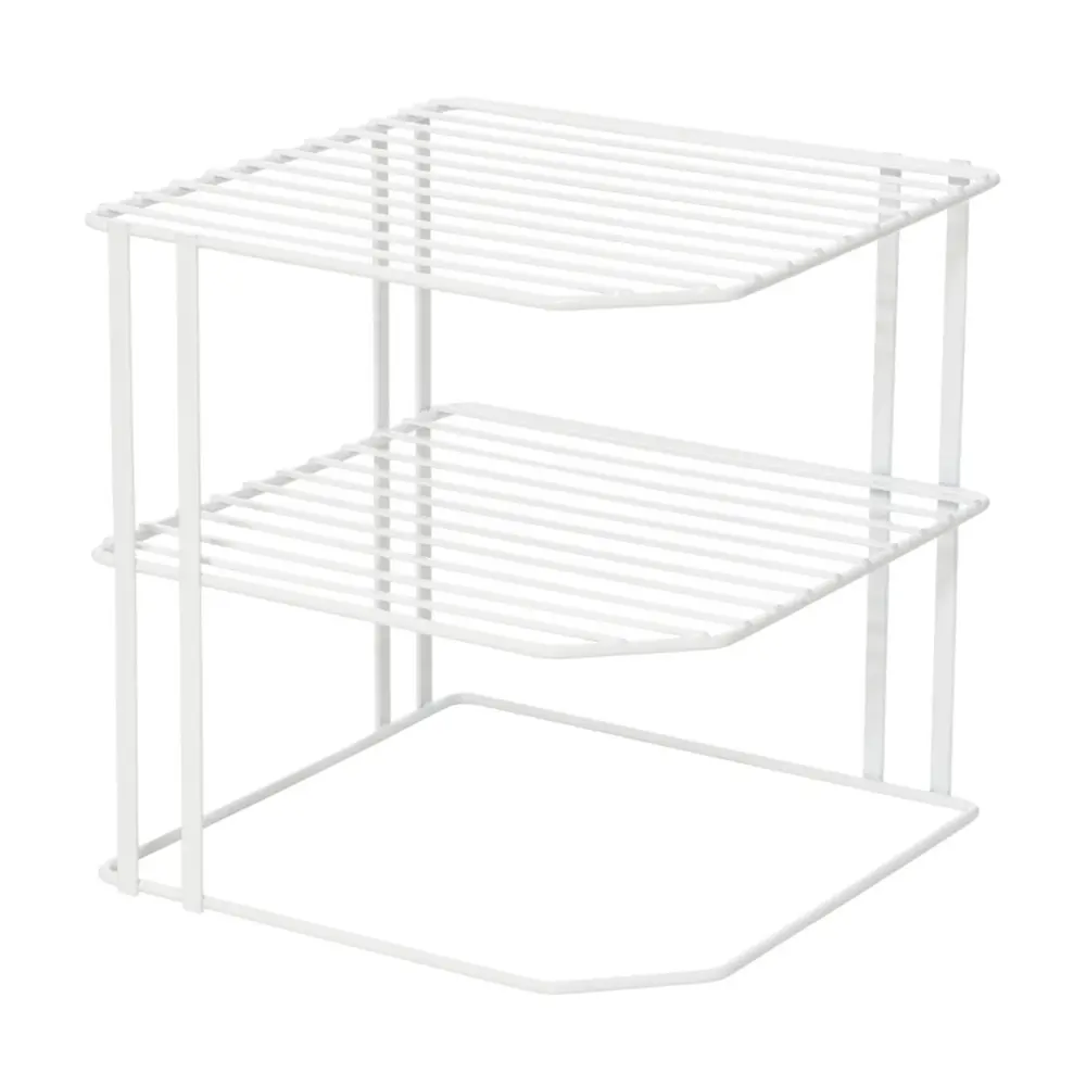 Giá Kệ Đựng Chén Đĩa 3 Tầng, Corner Plate Shelf, 3 Tier (25 x 25cm) - UNCLE BILLS