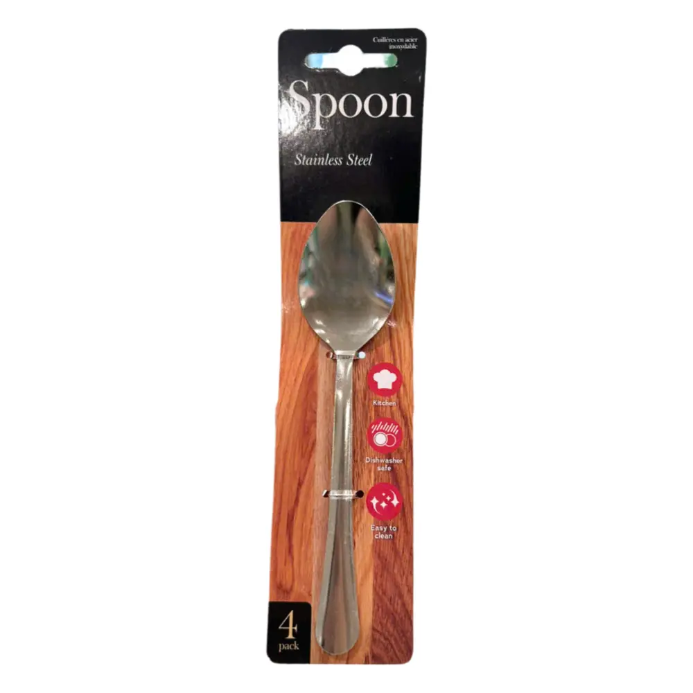 Muỗng Ăn Bằng Thép Không Gỉ, Stainless Steel Spoon, 4 Cái - UNCLE BILLS
