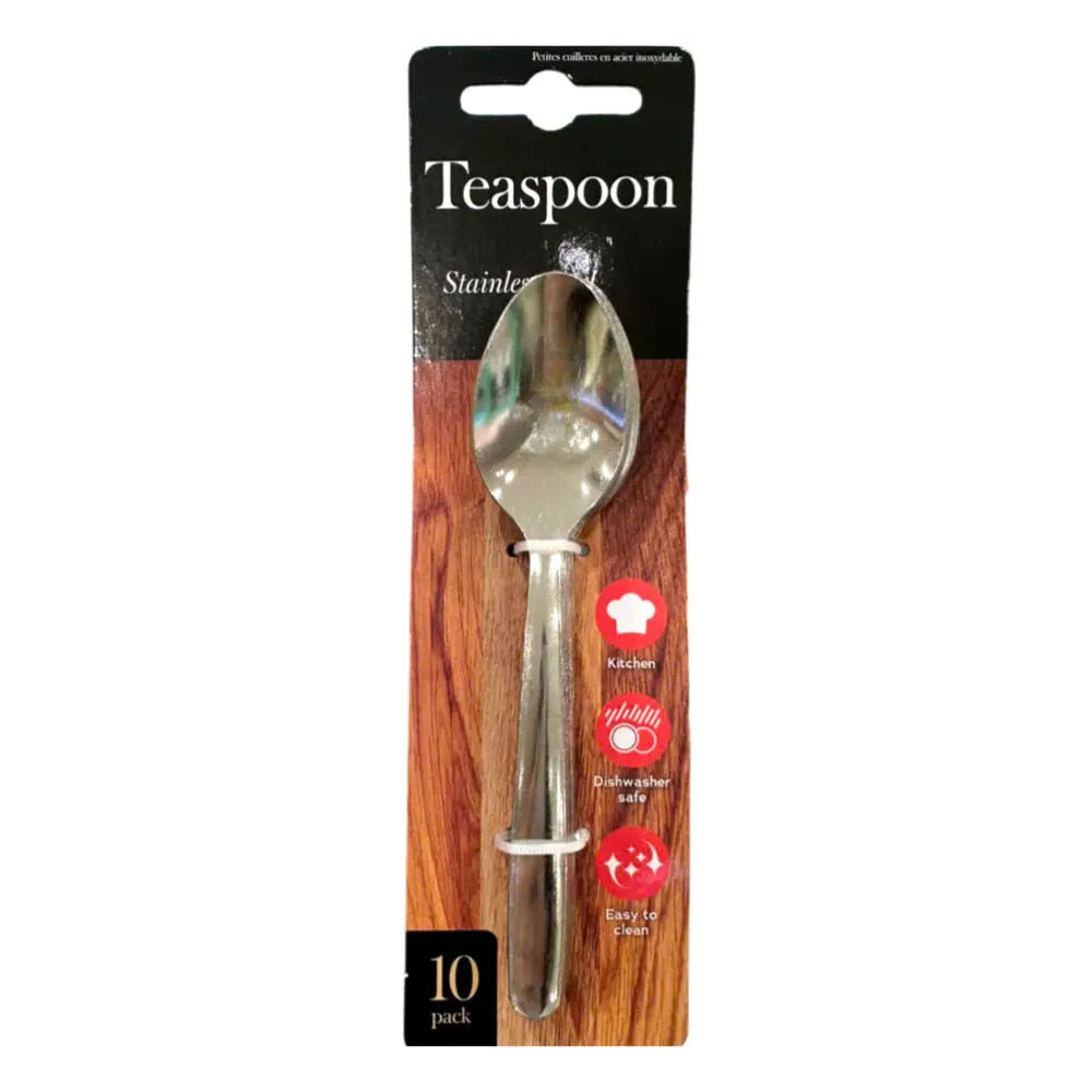 Muỗng Trà Bằng Thép Không Gỉ, Stainless Steel Teaspoon, 10 Cái - UNCLE BILLS