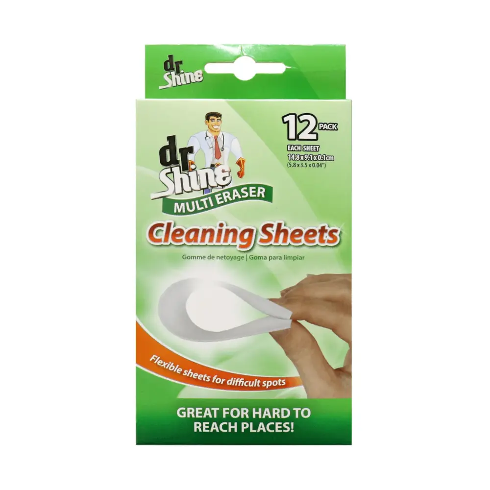 Miếng Chùi Đa Năng, Multi Eraser, Cleaning Sheets, 12 Tờ (14.8 x 9.1 x 0.1cm) - DR SHINE