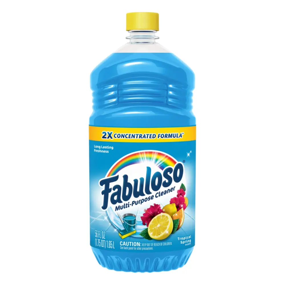 Nước Lau Chùi Đa Năng Hương Xuân Nhiệt Đới, Multi-Purpose Cleaner, Tropical Spring Scent, 56 fl oz (1.65L) - FABULOSO