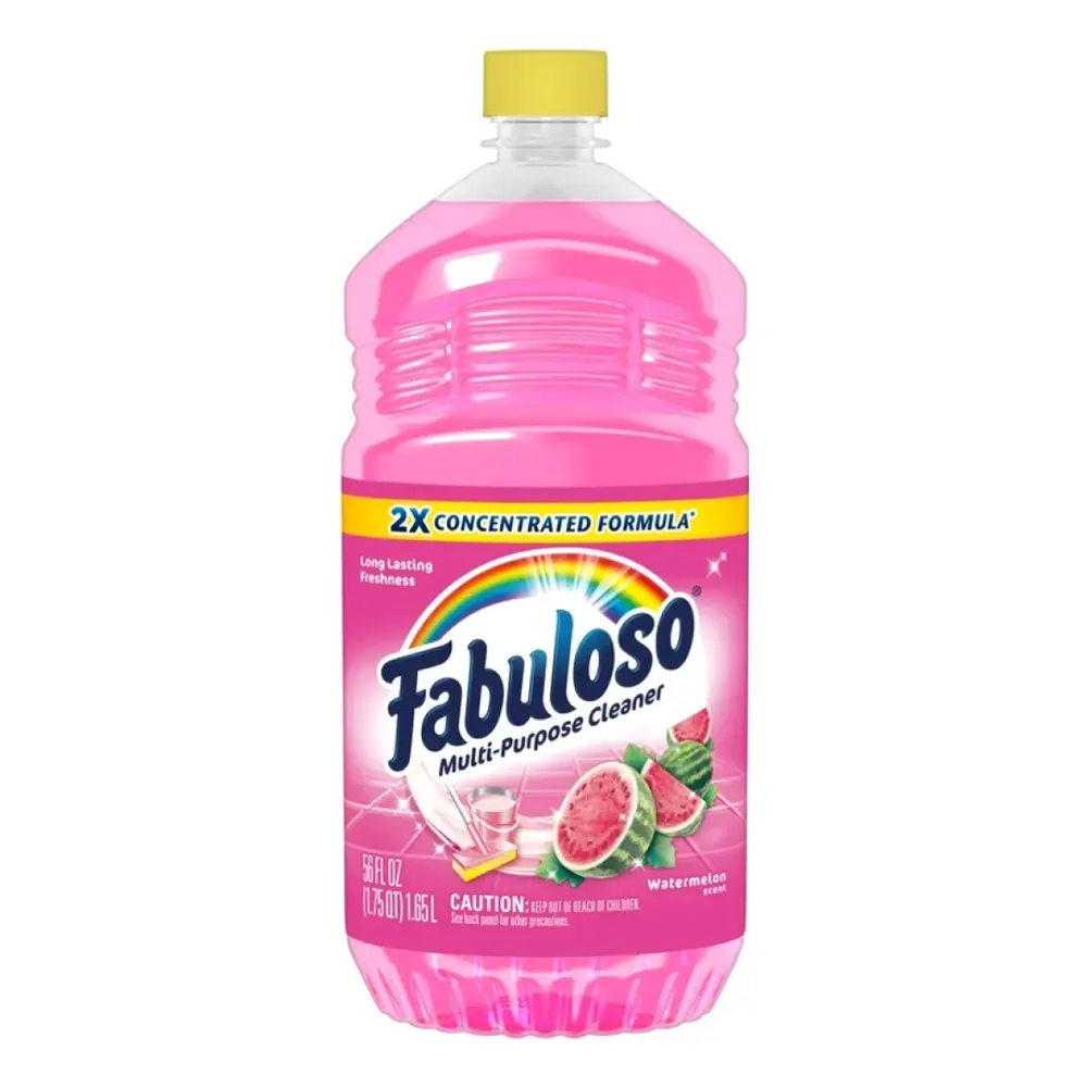 Nước Lau Chùi Đa Năng Hương Dưa Hấu, Multi-Purpose Cleaner, Watermelon Scent, 56 fl oz (1.65L) - FABULOSO