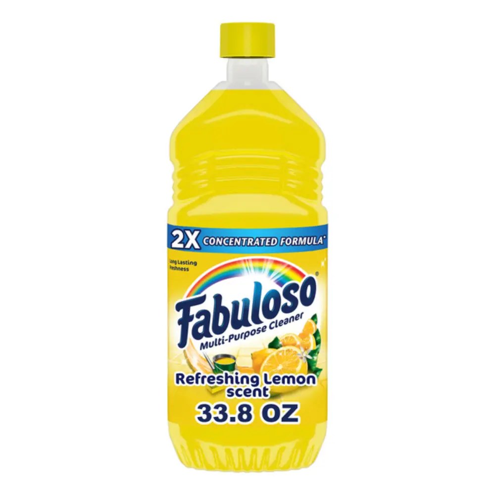 Nước Lau Chùi Đa Năng Hương Chanh Vàng, Multi-Purpose Cleaner, Refreshing Lemon Scent, 33.8 fl oz (1L) - FABULOSO