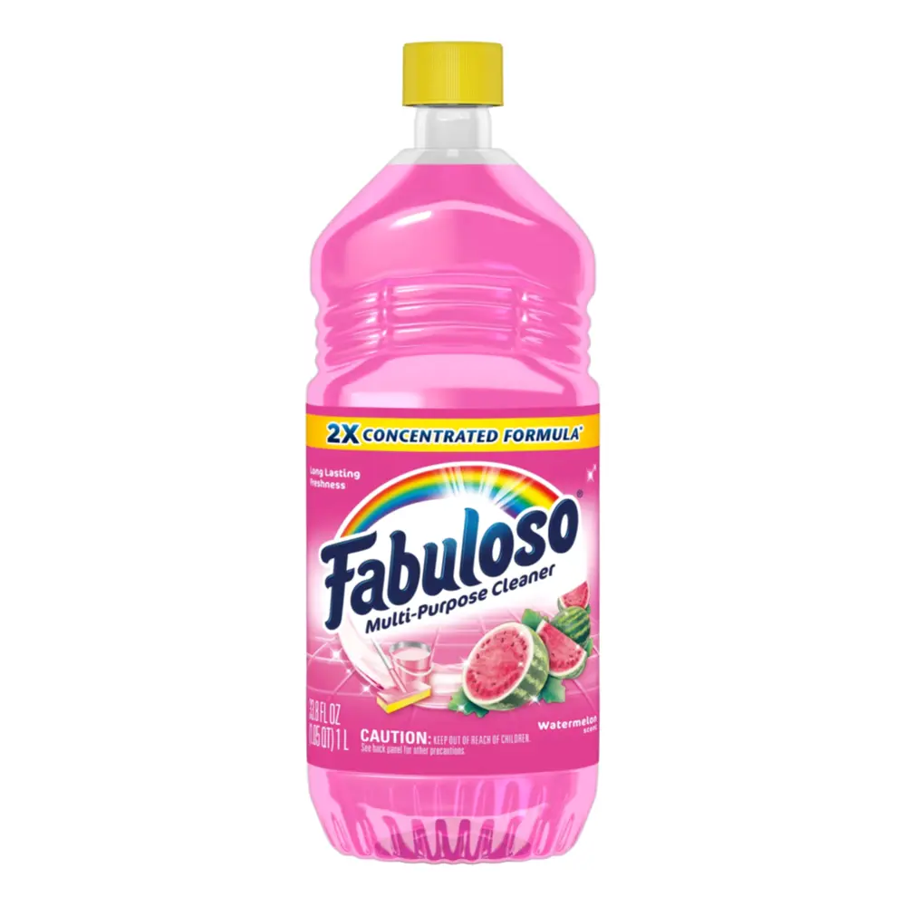 Nước Lau Chùi Đa Năng Hương Dưa Hấu, Multi-Purpose Cleaner, Watermelon Scent, 33.8 fl oz (1L) - FABULOSO
