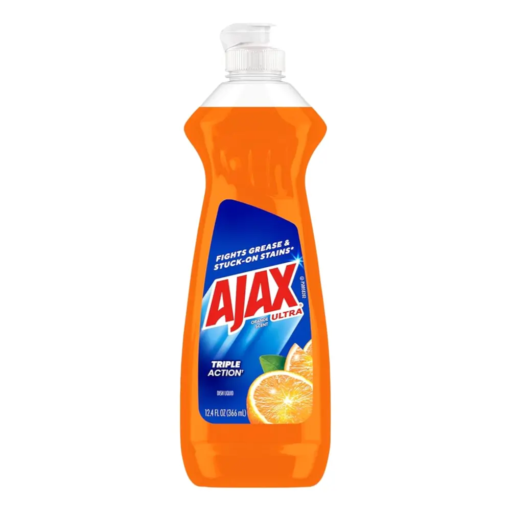Nước Rửa Chén Hương Cam, Ultra Dish Liquid, Triple Action, Orange Scent, 12.4 fl oz (366ml) - AJAX