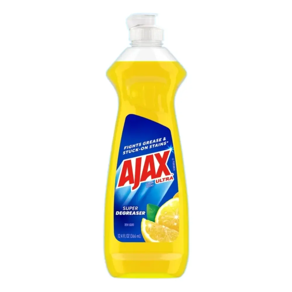 Nước Rửa Chén Hương Chanh Vàng, Ultra Dish Liquid, Super Degreaser, Lemon Scent, 12.4 fl oz (366ml) - AJAX