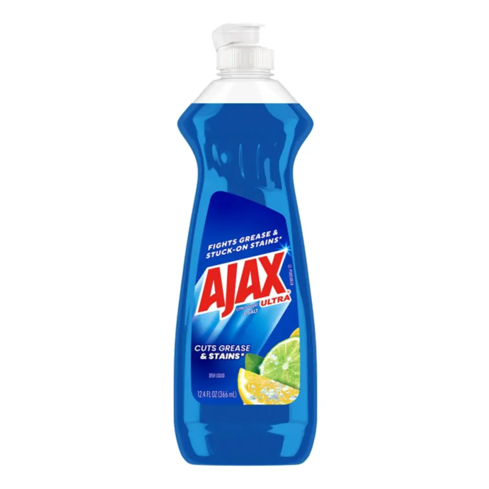 Nước Rửa Chén Hương Cam Chanh & Muối, Ultra Dish Liquid, Cuts Grease & Stains, Citrus Scent & Salt, 12.4 fl oz (366ml) - AJAX