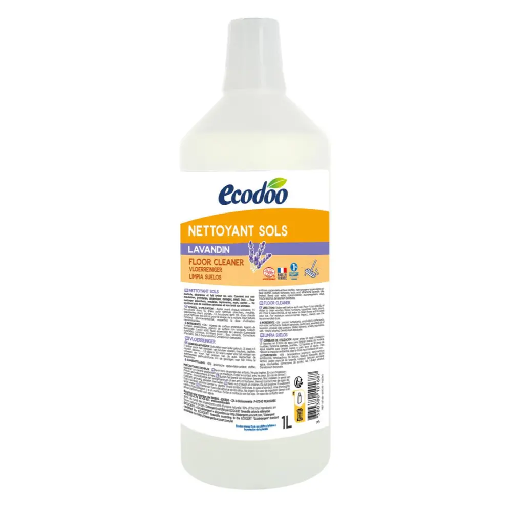 Nước Lau Sàn Sinh Học Hoa Oải Hương, Floor Cleaner, Lavender (1L) - ECODOO