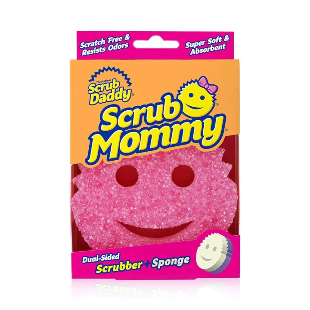 Miếng Bọt Biển Mặt Cười 2 Mặt Lau Chùi Đa Năng, Scrub Mommy, Dual-Sided Scrubber & Sponge - SCRUB DADDY