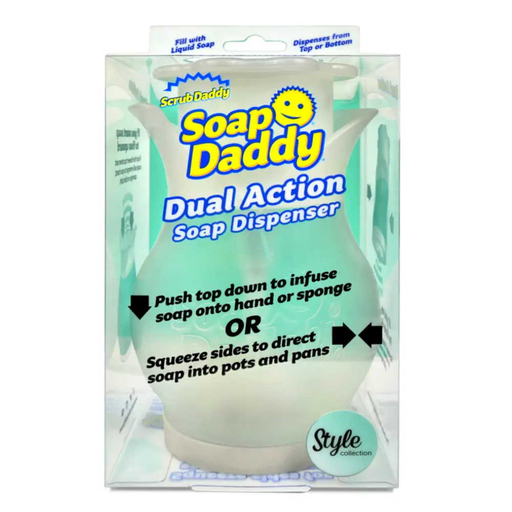 Bình Đựng Xà Bông Rửa Chén 2 Chức Năng, Soap Daddy, Style Collection, Dual Action Soap Dispenser - SCRUB DADDY