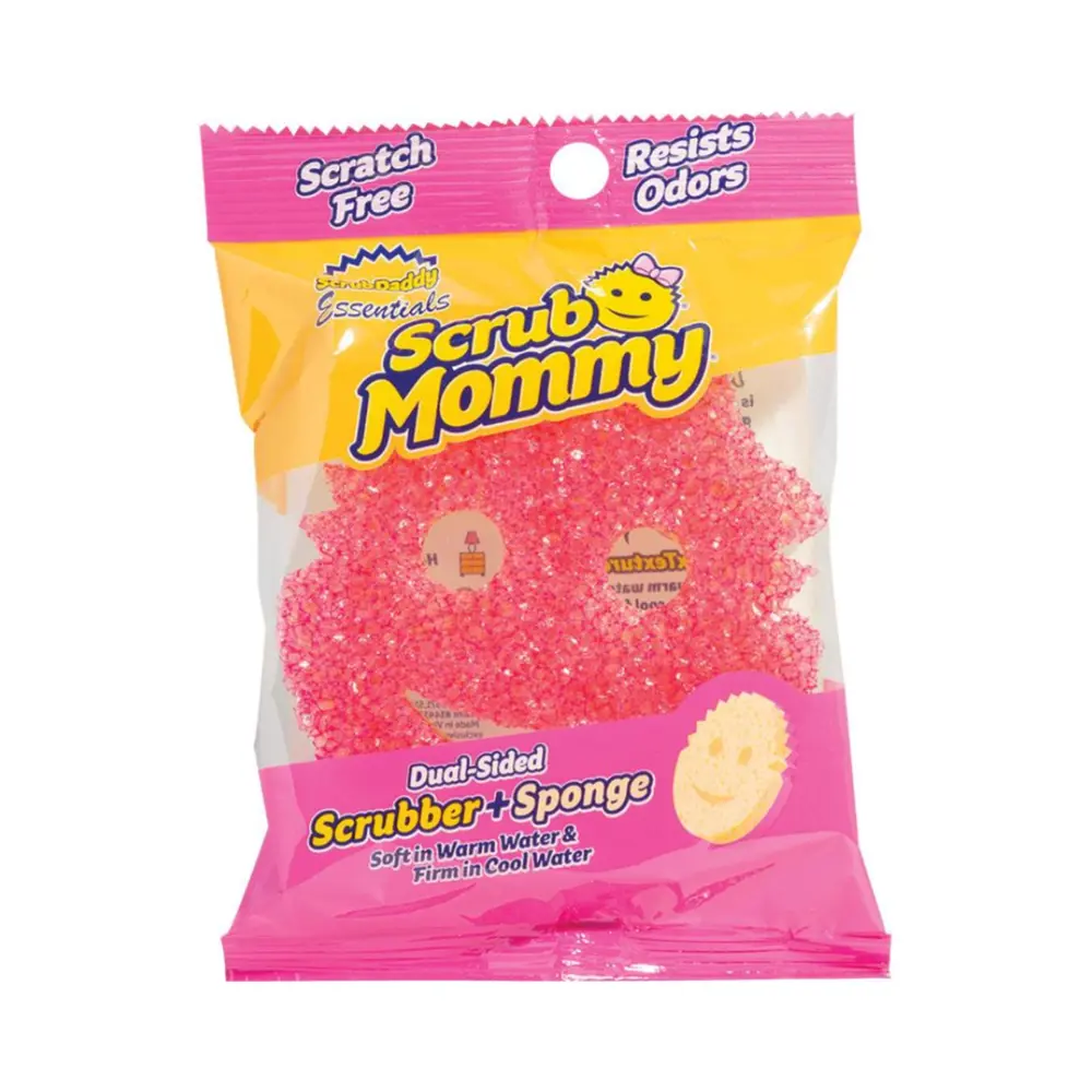 Miếng Bọt Biển Mặt Cười 2 Mặt Dạng Mỏng Lau Chùi Đa Năng, Scrub Mommy, Essentials Dual-Sided Scrubber & Sponge - SCRUB DADDY