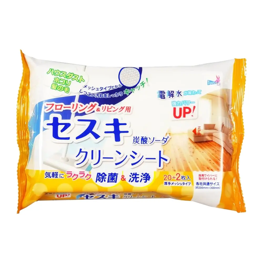 Khăn Vải Không Dệt Kháng Khuẩn Lau Sàn, Tipo's, Antibacterial Floor Wet Wipes, 22 Tờ (200 x 300mm) - YUWA