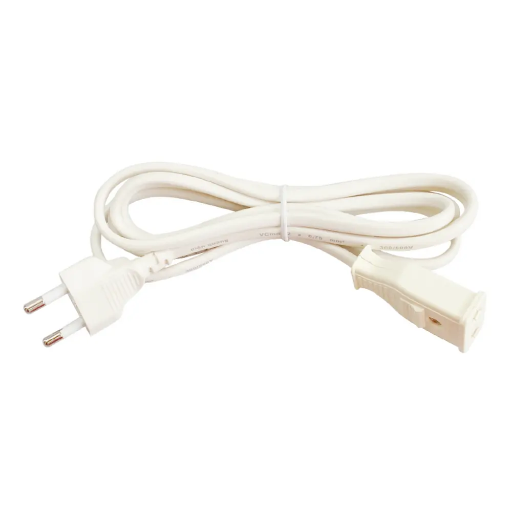Cáp Nối Dài 2m Màu Trắng, 2m White Extension Cable, Durable Power Cord for Home & Office Use, 250V - 10A - DIEN QUANG