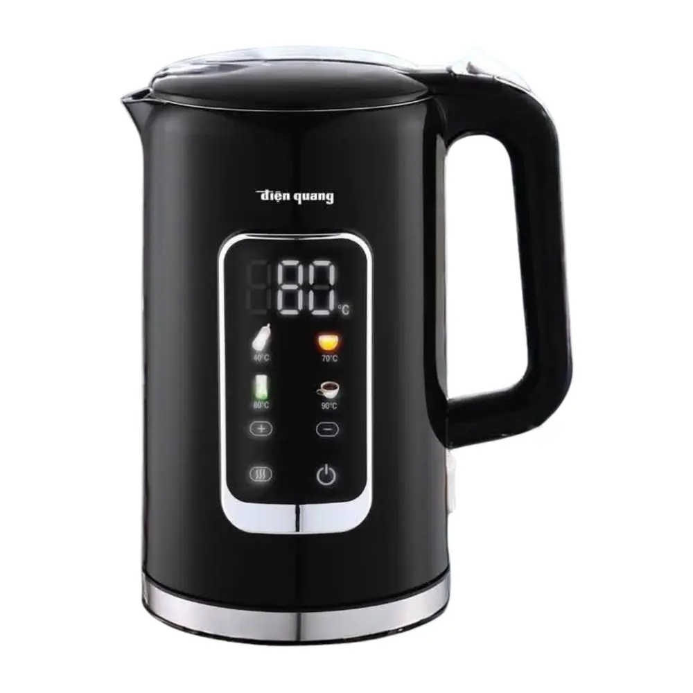 Ấm Đun Siêu Tốc Đa Năng Màu Đen, Touch Control Electric Kettle, Black, 2000W (1.7L) - DIEN QUANG