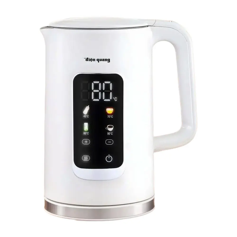 Ấm Đun Siêu Tốc Đa Năng Màu Trắng, Touch Control Electric Kettle, White, 2000W (1.7L) - DIEN QUANG