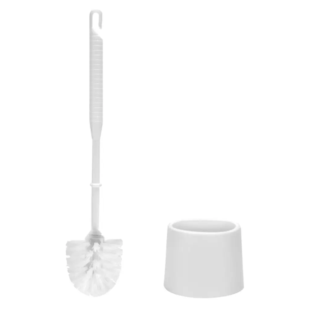 Cây Chà Toilet Kèm Đồ Đựng Màu Trắng, Toilet Brush with Holder, White - UNCLE BILLS