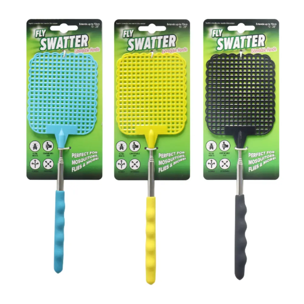 Vợt Đập Ruồi Có Cán Kéo Dài, Fly Swatter with Extendable Handle (72cm) - UNCLE BILLS