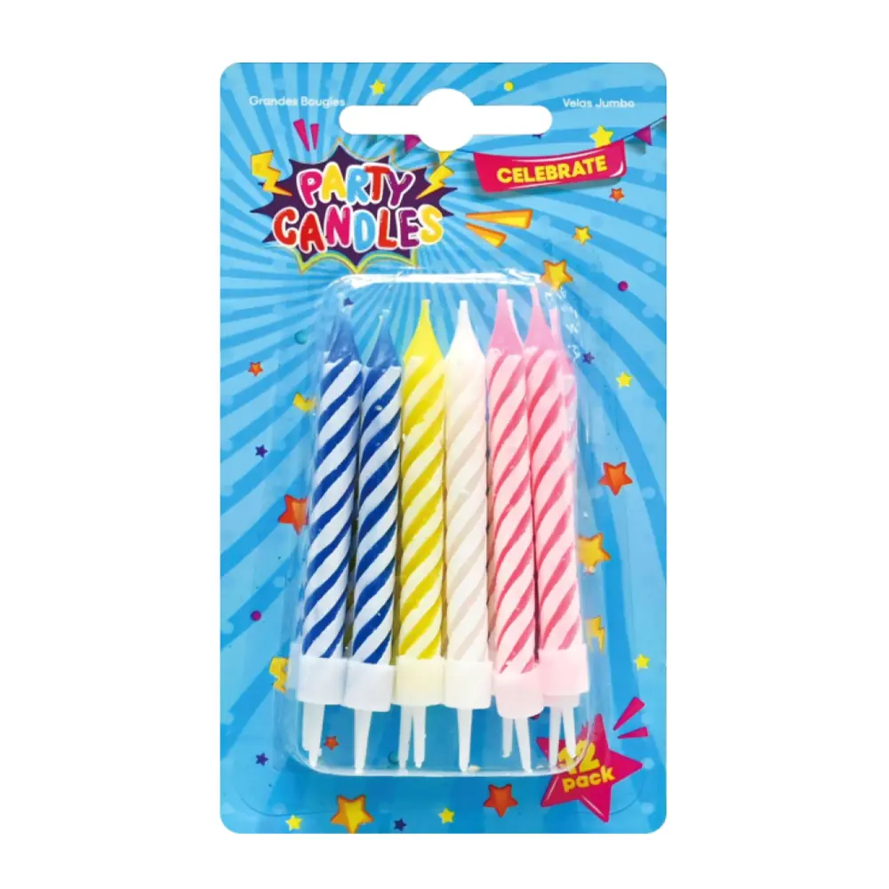 Nến Sinh Nhật, Party Candles, 12 Cây (8.5cm) - UNCLE BILLS