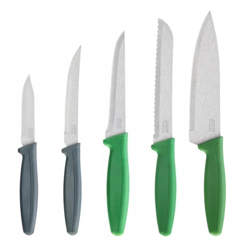 Combo 5 Dao Bếp, Stainless Steel Kitchen Knife Set, 5-pcs Combo Pack, HK-501 - KOHE