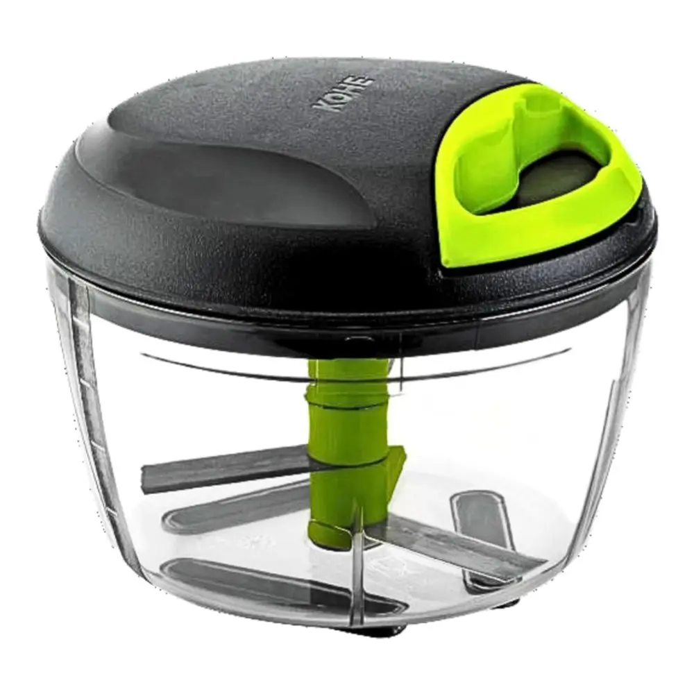 Dụng Cụ Xay Rau Củ Đa Năng, Manual Chopper with 3 Blades & Safety Lock System, CR-600/B (600ml) - KOHE