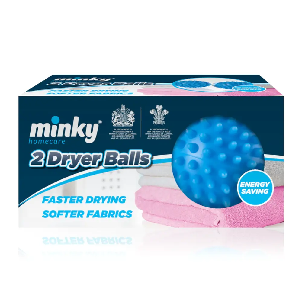 Bóng Sấy Khô Quần Áo, Tumble Dryer Balls, 2 Quả (13 x 7 x 7cm) - MINKY