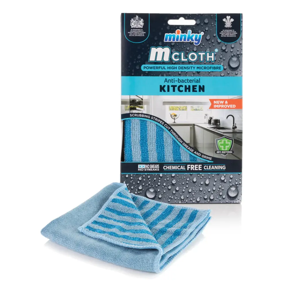 Khăn Lau Nhà Bếp Kháng Khuẩn, Mcloth, Powerfull High Density Microfibre, Anti-bacterial Kitchen (32 x 32cm) - MINKY