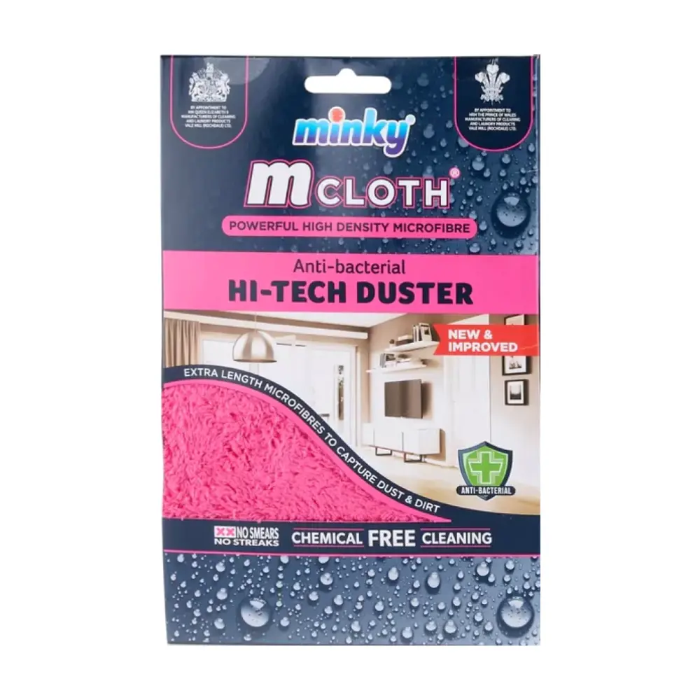 Khăn Lau Bụi Kháng Khuẩn Công Nghệ Cao, Mcloth, Powerfull High Density Microfibre, Anti-bacterial Hi-Tech Duster (32 x 32cm) - MINKY