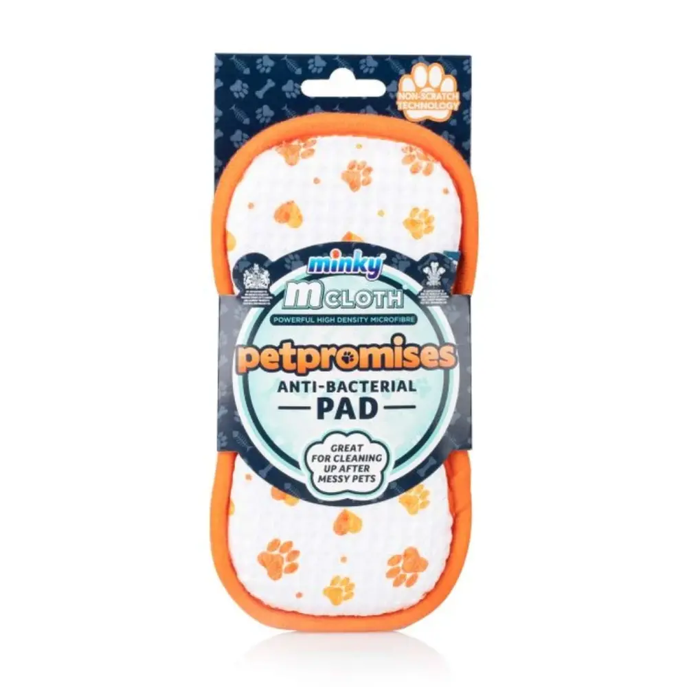 Miếng Lau Vết Bẩn Thú Cưng Kháng Khuẩn, Mcloth, Powerful High Density Microfibre, Petpromises Anti-bacterial Pad (9.5 x 2.5 x 19cm) - MINKY