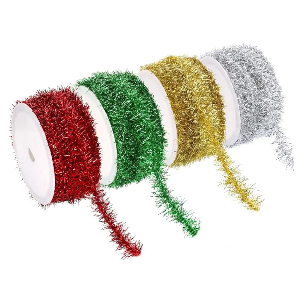 Ruy Băng Trang Trí Giáng Sinh (Nhiều Mẫu), Christmas Tinsel Ribbon (3m) - UNCLE BILLS