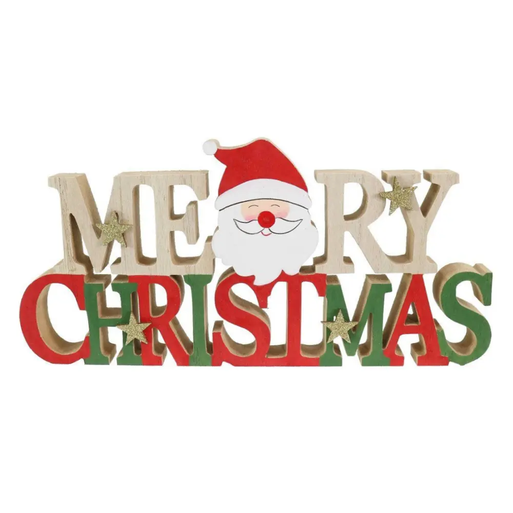 Chữ Merry Christmas Để Bàn Trang Trí, Merry Christmas Table Block (30cm) - UNCLE BILLS