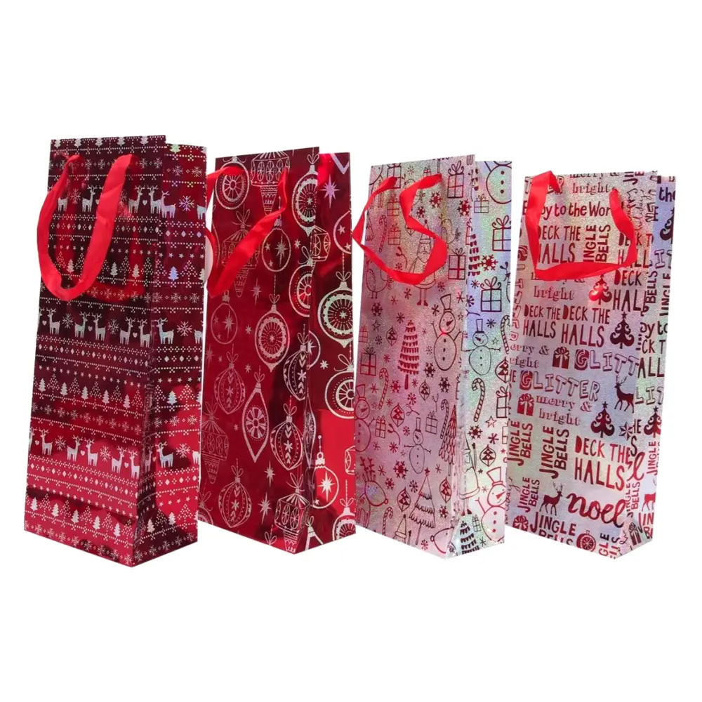 Túi Giấy Đựng Quà Hoạt Tiết Giáng Sinh (Nhiều Mẫu), Christmas-Themed Paper Gift Bag (36 x 14 x 8.5cm) - UNCLE BILLS
