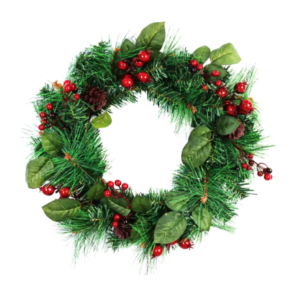 Vòng Nguyệt Quế Noel, Holly Berry Wreath (45cm) - UNCLE BILLS