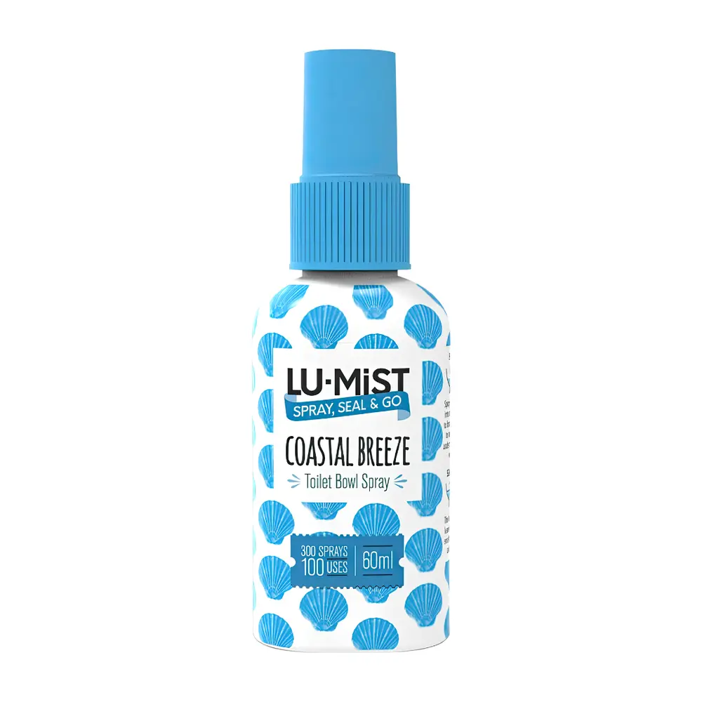Xịt Thơm Khử Mùi Bồn Cầu Hương Gió Biển, Toilet Bowl Spray, Coastal Breeze (60ml) - LU-MIST